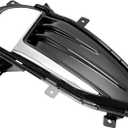 HECASA Right Fog Light Bezel Compatible with 2019-2024 Ford Edge SEL ST Titanium Front Bumper Driving Fog Lamp Cover Trim Passenger Side Replacement for FO1039188