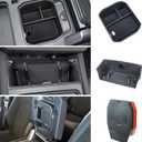 Center Console Organizer Compatible with 2020-2024 Land Rover Defender Armrest Storage Box and Armrest Hidden Tray Middle Console Organizer Interior Accessories-ONLY for Refrigerator