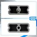 Street Edge 4" Extruded Aluminum Rear Lowering Blocks & Angle Compatible with Toyota Pickup 1984-1995
