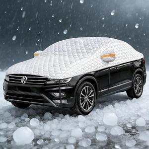 Hail Protector Car Cover SUV, Multi-Layer Cotton Padded Construction, Extra-Thick Top Half Car Cover for Hail Protection, Fits SUV L