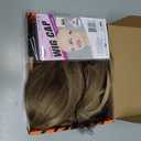 Ombre Blonde Wear and Go Glueless Wigs Pre Plucked Pre Cut for Beginners Synthetic Lace Front Wigs With Bangs Blonde Long Layered Straight Wigs 26 Inch 3 Seconds to Wear for Beginners