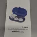 Facial Cleansing Brush Electric Facial Exfoliating Massage Brush with 3 Cleanser Heads and 2 Speeds Adjustable for Deep Cleaning, Removing Blackhead, Face Massaging (Green)