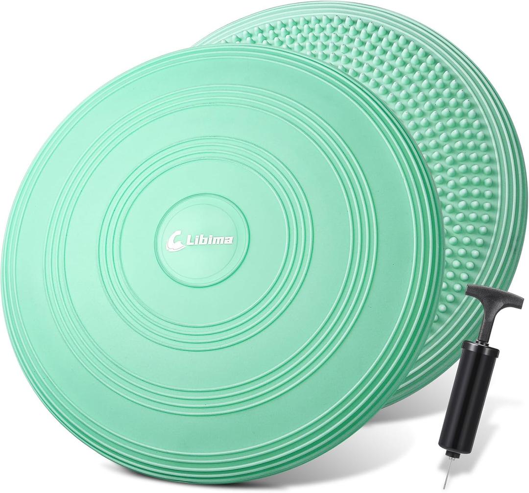 Libima Wobble Cushion Wiggle Seat for Sensory Kids, Flexible Seating for Classroom Elementary Balance Board with Pump for Office School Home (Fringy Flower Color)