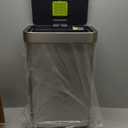EKO Deluxe Mirage-T 50 Liter / 13.2 Gallon Touchless Rectangular Motion Sensor Trash Can, Matte Stainless Steel Finish