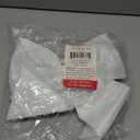 allgala Christmas Decorative Metallic Foil Fabric Bows for Wreath Garland Christmas Tree Chair Wedding-2 Pack-14 (30x35cm)-White-XBW92381