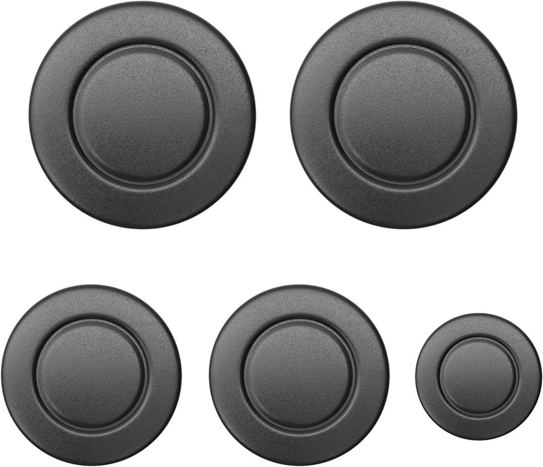Gas Stove Burner Caps W10832694 for Whirlpool Stove, Cooktop Surface Burner Cap Set of 5, Replacement W10597133 AP5988633 PS11727796 4363154