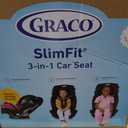Graco Slimfit 3-in-1 Convertible Car Seat, Slim Car Seat with Space-Saving Design, Highback Booster Seat with 10-Position Headrest, Rear Facing and Forward Facing Carseat, Jarret, Manufactured Date 01/28/2026