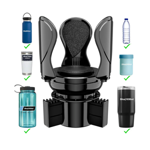 Car Cup Holder Expander, Cup Holder Extender Adapter with Expandable Arm and Adjustable Base, Compatible with Yeti Ramblers 1464oz, Hydro Flasks 1864oz Most Coffee Mugs Bottles & Cups
