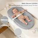 Baby Changing Pad, Waterproof Vegan Leather Wipeable Diaper Changing Pad with Safety Strap Non-Slip Changing Mat for Dresser & Table