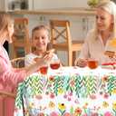 Wildflower Baby Shower Tablecloth Decorations 3Pcs Spring Floral Tablecloth Disposable Wildflower Table Cover for Summer Spring Wedding Flower Birthday Baby Shower Tea Party Decorations