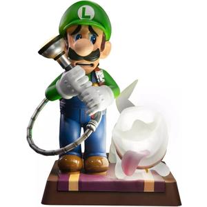 First 4 Figures Luigis Mansion 3 Luigi and Polterpup 9-Inch PVC Collector Edition Statue, Green