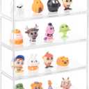 Clear Display Case 4 Layer Mini Action Storage Box Cabinet Organizer for Mini Toys(Mini Toys are Not Included)