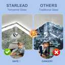 STARLEAD 28"x36" Bluetooth LED Bathroom Mirror with Dimmable Lighting, 3 Color Temperature, Anti-Fog, Touch Control, Wall Mounted Vanity Mirror for Daily Routines