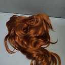 80s Women Brown Mullet Wig Long Wavy Ginger Bouffant Synthetic Hair wigs for Married Housewife Vintage Costume or Halloween Party