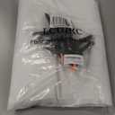 10X20ft White Photo Backdrops for Photography, LCUIRC Two Rod Pocket Backdrops Curtain for Parties, Polyester Background with 4 Clamps for Product Protrait Photoshoot or Parties Decoration