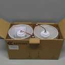 2 Pack Cordless Table Lamp, Rechargeable Desk Lamp with Fabric Shade, Battery Operated Lamp 3 Color Stepless Dimming, Small Touch Bedside Lamp Home Decor for Dining, Counter (Brushed Gold)