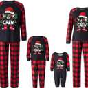 One opening Family Christmas Pjs Matching Sets Soft Couple Christams Pajamas Set Sleepwear Xmas Homewear Christmas Outfits (BlackBV86, Men, XL)