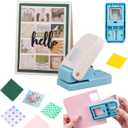 BAOFALI 1X1 inch Square Punch Lever Action Craft Punch Making 1X1 inch Equilateral Square for Paper Crafting Scrapbooking DIY Card Making Arts Crafts Supplies