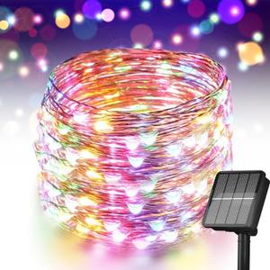 Selarlyt Solar String Lights for Outside, 72Ft 200 LED Solar Fairy Lights with 8 Modes, Solar Powered Fairy Lights Waterproof for Christmas Tree Garden Party Wedding Decor.(Multi-Colored)