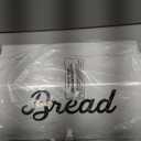 AuldHome Design Large White Bread Box; Farmhouse Enamelware Vintage Style Family Size Countertop Bread Bin