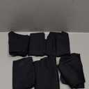 Kalapa Womens Underwear Seamless Full Coverage Breathable Briefs No Show Silky Stretch High Waisted Ladies Panties 6 Pack (US, Alpha, Medium, Regular, Regular, 6 Black Packs)