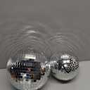 17 Pcs Disco Ball Decor: Mini Large Assorted Size Hanging Mirror Disco Ball Sets - Silver Party Ornaments for Stage Club Prom Props 70s Weddings Dance Music Birthday(8, 6, 1.2 Inch)