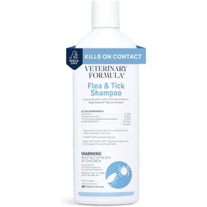 Veterinary Formula Flea and Tick Shampoo for Dogs and Cats, 16 oz