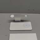 GUSGU 3 in 1 Charging Station for MagSafe Wireless Charger with Three-Level Night Light, 15W Max Fast Charging for iPhone 17/16/15/14/13/, Apple Watch Series 2-11/SE 3/ Ultra 3, AirPods Pro 3-Gray (White)