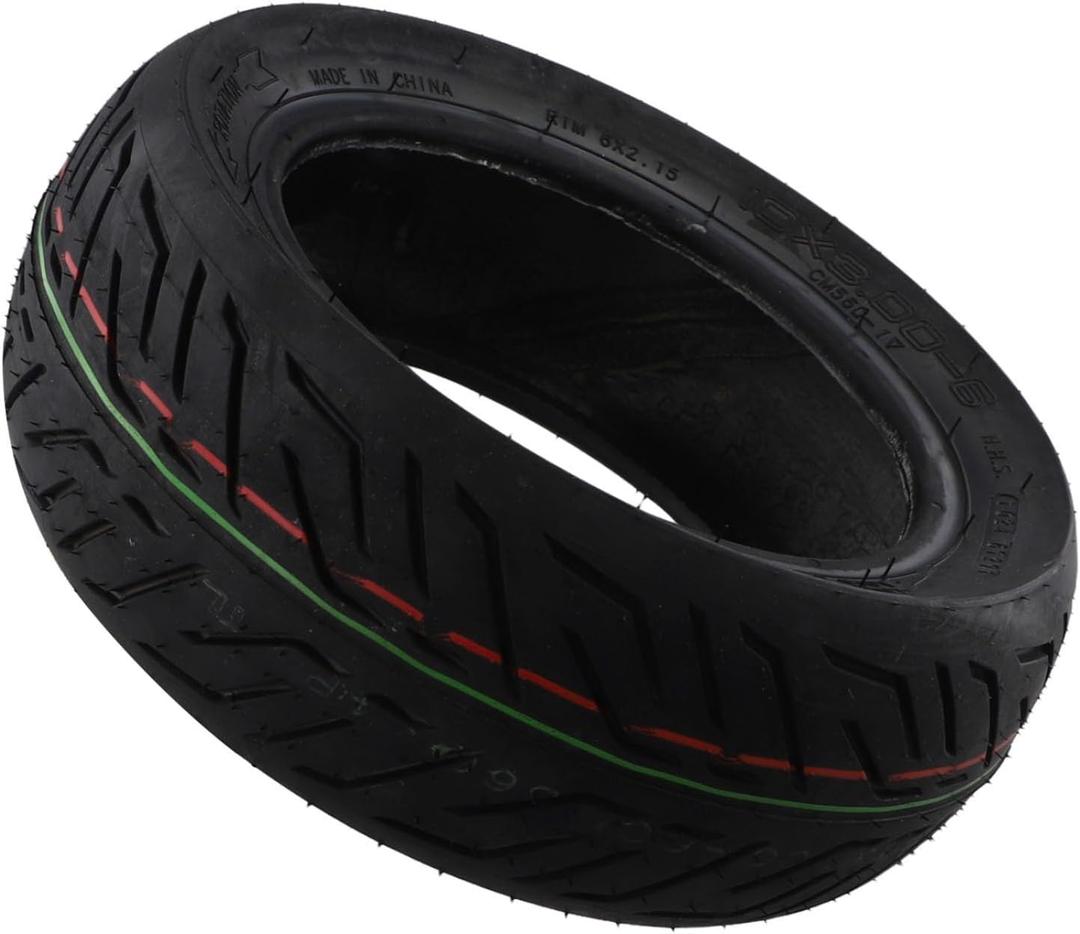 10 Inch 10x3.00-6 Thickened Tubeless Tire for Electric Scooter Balance Scooter Replacement Rubber Black