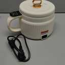 NutriChef 1.6 QT Portable Electric Rice Cooker & Lunch Maker | Multi-Functional & Non-Stick Ceramic Coating | Digital Control Panel | 6 Cook Functions: Rice, Soup, Stew, Porridge & More | White