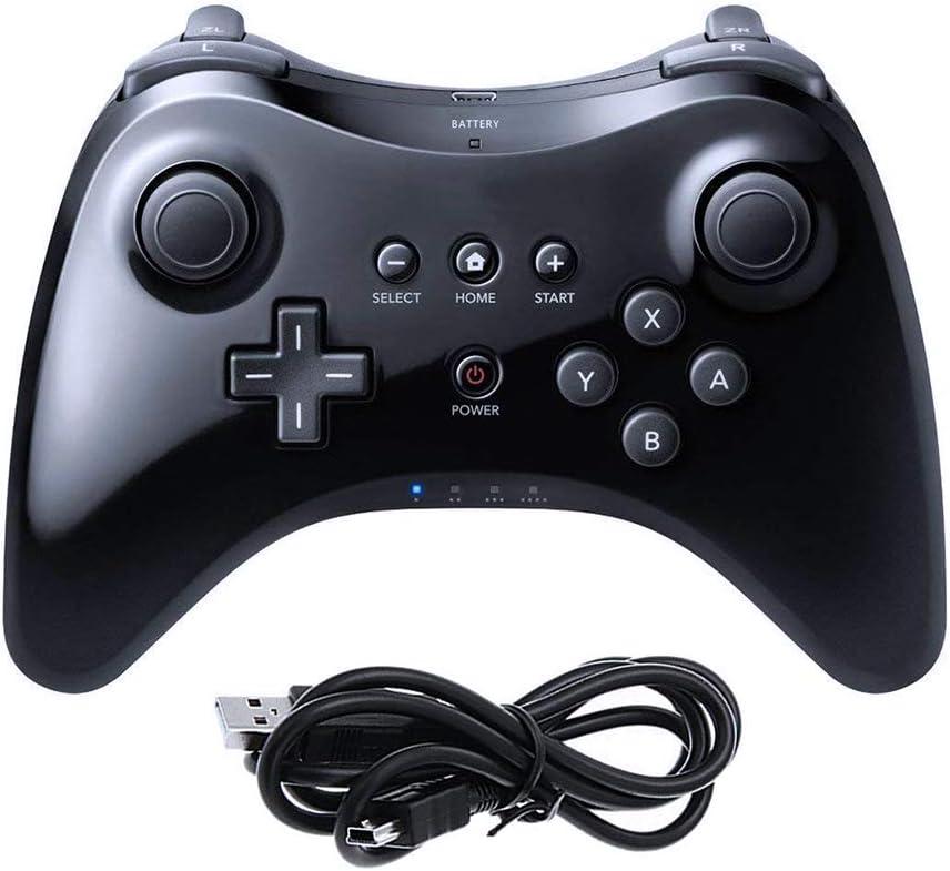 CuleedTec Black Classic Wireless Pro Controller Game Controller Gamepad Joypad Remote for Wii U
