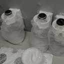 Triple Cereal Dispenser Countertop 2L, Airtight Cereal Containers Storage, Large Capacity Total 6L for Kitchen Pantry, Rotating Dry Food Dispenser for Candy, Nut, Coffee Beans, White