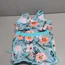 Patgoal Girls 2 Piece Bathing Suit Summer Racerback Top Bikini Swimsuit with Shorts Beach Tankini Sets (15-16 Years, Light Blue + Floral)