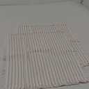 Striped Pillow Covers, Pillow Covers with Fringe,Square Cushion Covers,Chic Cotton Decorative Pillows Covers,Couch Pillow Covers or Sofa Couch Bed Living Room Yellow, 16 * 16inch/40 * 40cm