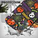 Case for iPhone 16 Halloween Ghost Pumpkin Design,Black Matte Soft Slim Fit TPU Anti-Scratch Shockproof Protective Cover Phone Case for iPhone 16 (pumpkin spider web)