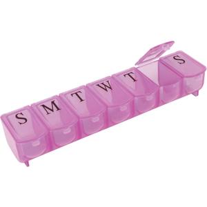 Ultra Bubble lok 7-day Pill Organizer By Apex Healthcare (Colors May Vary)