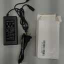 42V 2A Charger for Scooter 36V Lithium Battery, Smart Power Supply for 36 Volt Li-on (8mm 3-Prong and 5.5mm DC Connector)