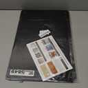 Black Magnetic Board, 17.5" x 11.4" Magnet Bulletin Board to Display Magnetic Notes, Poetry, Photos, Suitable for Wall, Refrigerator, Cabinet etc, Come with 4 Pcs Dual Lock Tape and Screws