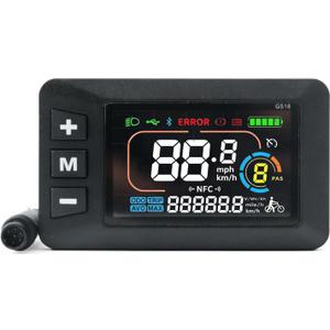 Display Screen Replacement for Yozma IN10 for Yozma in 10 Electric Dirt Bike E-Bike LCD Display with 3 Function Keys, for Check Riding Data, Speedometers Off-Road Motorcycle Accessories