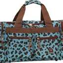 Rockland Duffel Bag (19-Inch, Blue Leopard)