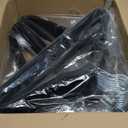 HOUSE DAY Black Velvet Hangers 60 Pack, Non Slip Clothes Felt Hanger Heavy Duty for Coat, Premium Slim Space Saving Suit Hangers for Closet Organizer, 360 Rotating Silver Hook