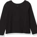 The Children's Place baby girls And Toddler Long Sleeve Basic Layering T-shirt T Shirt, Black 1Pack, 12-18 Months US