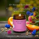 Fontana Candle Co Wood Wick Beeswax Jar Candle, Wildflower Citrus Made Safe with Coconut Oil & Pure Essential Oils 35+ Hrs Clean Burn, Long Lasting and Non-Toxic Candles for Home & Room Decor
