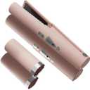 Cordless Hair Straightener, Portable with Safety Lock for Travel, 4500mAh Rechargeable Straightener for All Hair Types, Fast Heating 3 Temperature Settings (Pink)