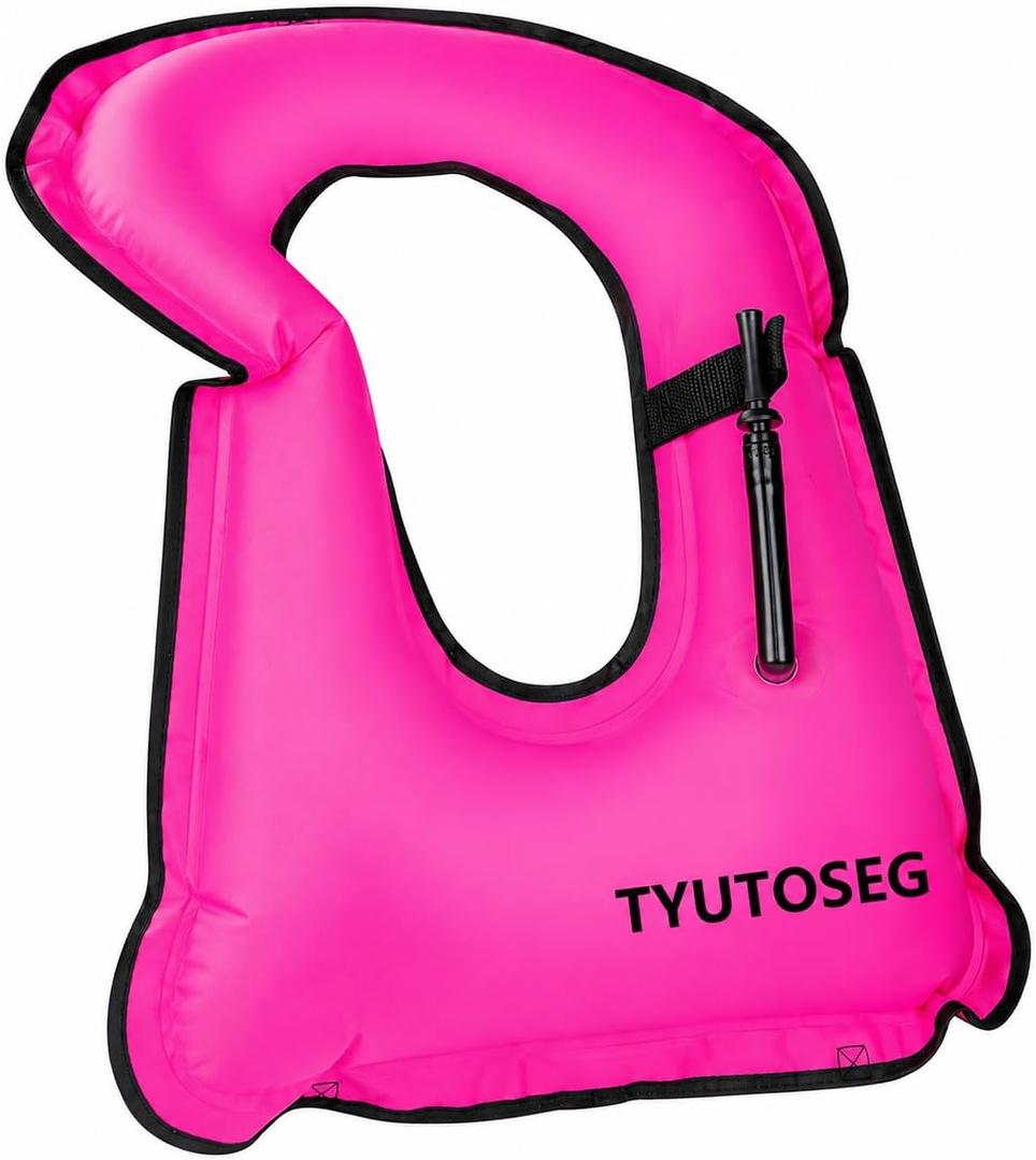 Inflatable Snorkel Vest Adult, Snorkeling Jackets,Buoyancy Vest for Snorkeling Boating, Safety Load Up to 220 Ibs