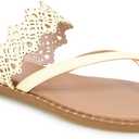 kensie Women's Masha-b Flat Sandal (Yellow)