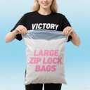 Extra Large Plastic Storage Bags With Zipper 18x24 Inch 5 Gallon Large Zipper Bags Great for Blankets, Seasonal Clothes, Storage, Moving, Travel and More, BPA-Free, 2-mil Thick (10 pack)