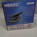HERZO Aluminum Dust Shroud for Angle Grinder 4.5 inch and 5 Inch, Includes 5Inch Diamond Grinding Cup Wheel