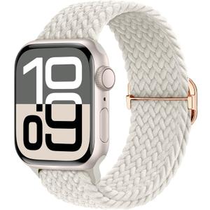 Braided Stretchy Nylon Band Compatible for Apple Watch Bands Women Men