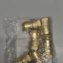 1/2" PTC to 1/2" NPT Female Adapter Push-Fit, Push to Connect Brass Plumbing Fitting for Copper, CPVC, PEX Pipes, With Upgraded Stiffener, Disconnect Clip Included, NSF & UPC Certified, 6 Pack